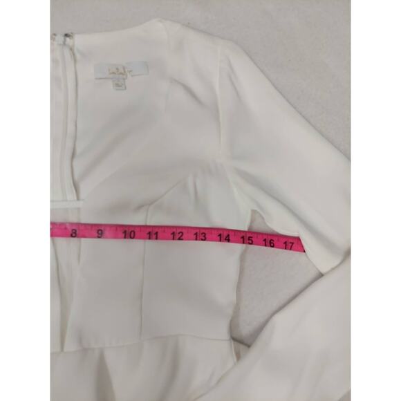 LULU'S SZ S Romance for the Ages White Long Sleeve Maxi Bridal Dress NEW B132 - Picture 9 of 9